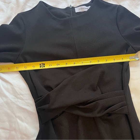 The Editors Market Dress Black Ribbed Long Sleeve XS - Picture 9 of 10